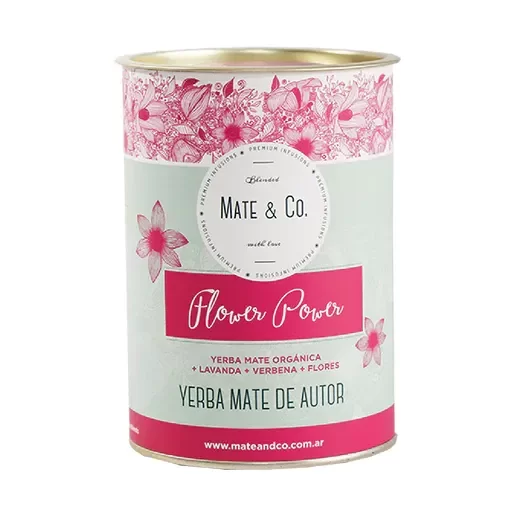Lata blend Yerba Flower Power x 220 g MATE Y CO