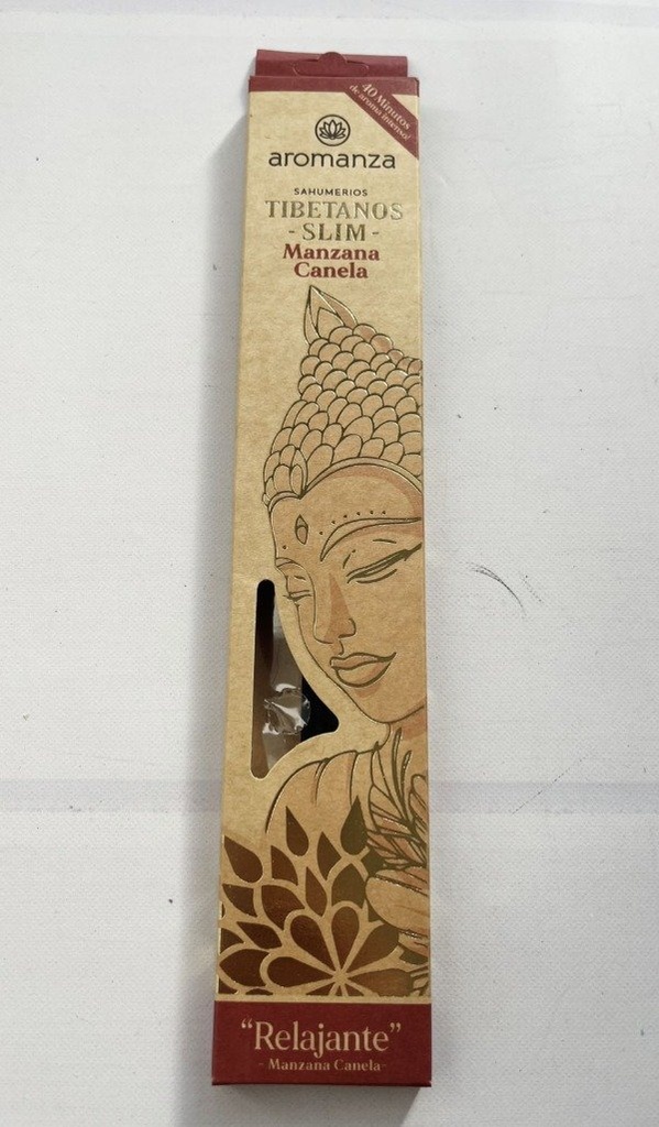 Sahumerios TIBETANOS SLIM Manzana Canela x 10 uni AROMANZA