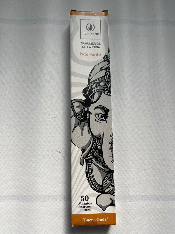 SAHUMERIO caja rectangular PALO SANTO x12 UNI ILUMINARTE
