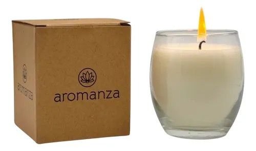 VELA vaso esfera AROMA VAINILLA AFRICANA x 180GR AROMANZA