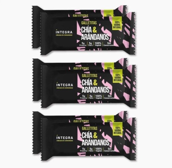 Galletitas Pocket CHÍA y ARÁNDANOS x 72 gr INTEGRA