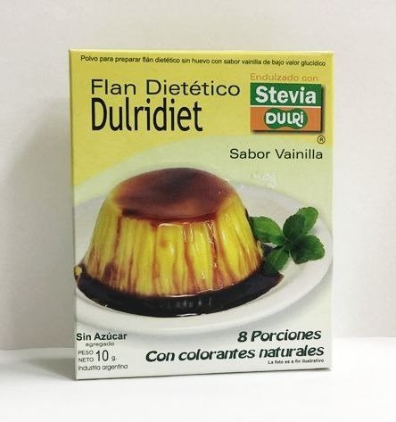 FLAN vainilla DIET con stevia x 10g DULRI