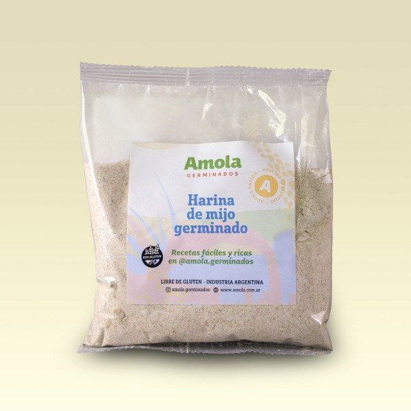 PROMO 2X1 Harina de MIJO GERMINADO x 250g SIN TACC AMOLA