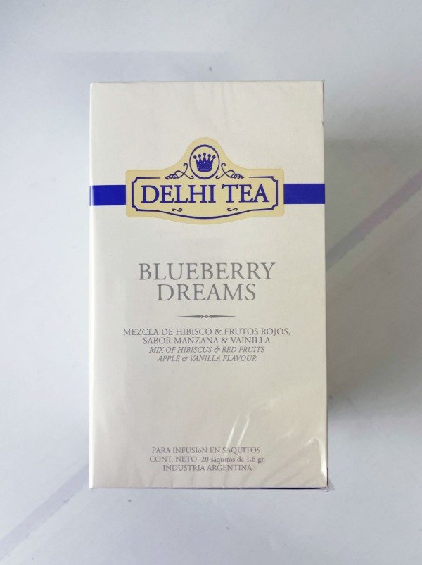 TÉ BLUEBERRY DREAMS x 20 saquitos DELHI TEA