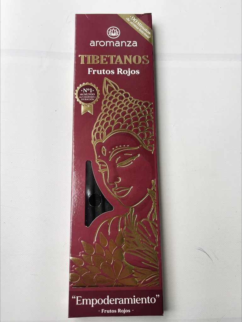 Sahumerios TIBETANOS FRUTOS ROJOS "Empoderamiento" x 8 uni AROMANZA