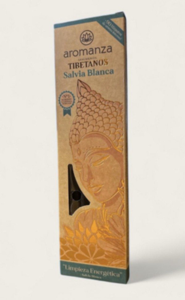 Sahumerios TIBETANOS SALVIA BLANCA x 8 uni AROMANZA