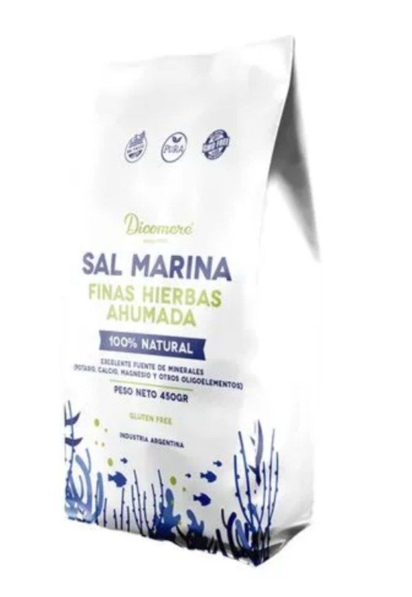 SAL MARINA FINAS HIERBAS AHUMADAS SIN TACC x 450GR Dicomere