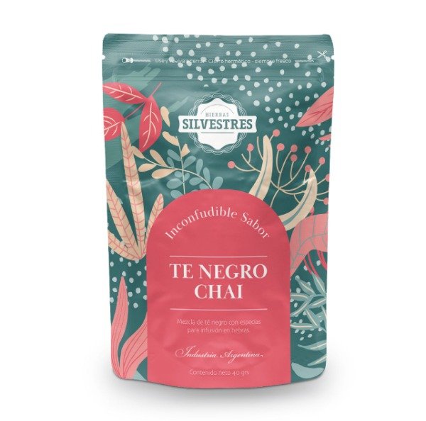 MEZCLA en hebras TÉ NEGRO CHAI HIERBAS SILVESTRES