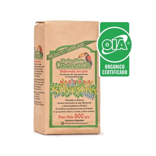 YERBA MATE Hierbas Silvestres ORGÁNICA X 500G DROGUERIA ARGENTINA