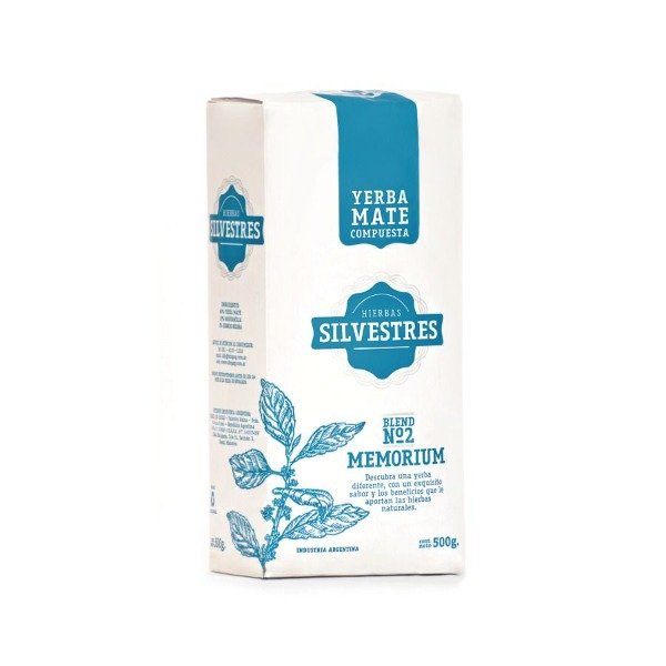 YERBA MATE Hierbas Silvestres Nro 2 MEMORIUM X 500G DROGUERIA ARGENTINA