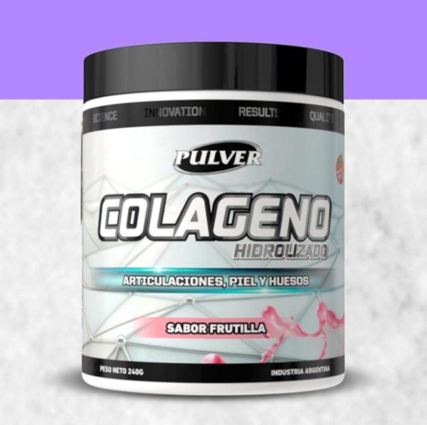 COLÁGENO hidrolizado sabor FRUTILLA SIN TACC x 240g PULVER