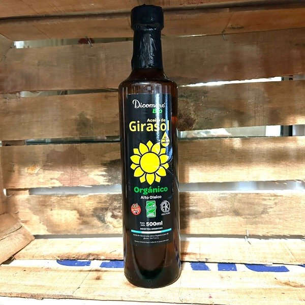 Aceite de Girasol alto oleico ORGANICO sin tacc  x 500 ml - DICOMERE