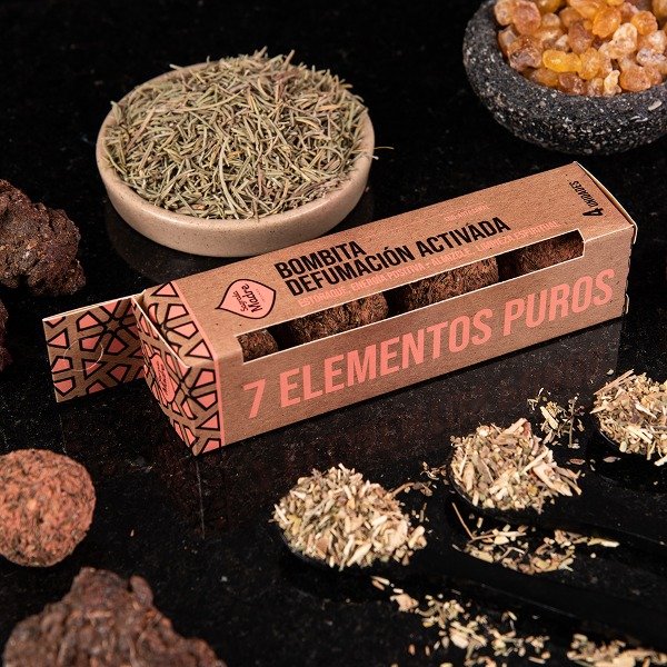 Bombitas en caja x 4 uni 7 ELEMENTOS PUROS SAGRADA MADRE