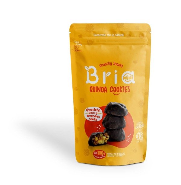 SNACK mini con almendras chocolate y coco x 100 gr BRIA