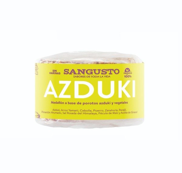 Hamburguesas AZDUKI, pimenton y puerro- VEGANAS SIN TACC 4U x 110 grs SAN GUSTO