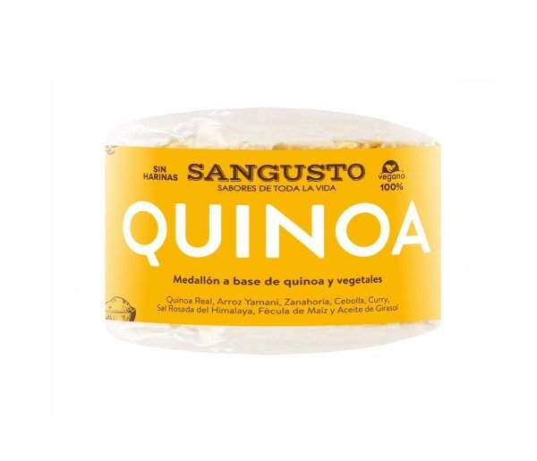 Hamburguesas QUINOA, zanahoria y curry - VEGANAS SIN TACC 4U x 110 grs SAN GUSTO