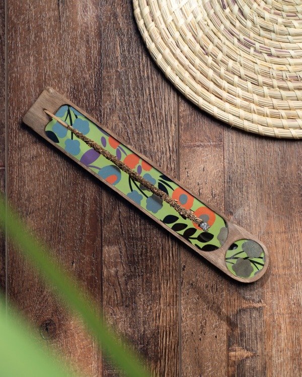 Porta Sahumerio Wood - SAGRADA MADRE