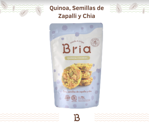 SNACK coco, semillas de zapallo y chia x 70 gr BRIA