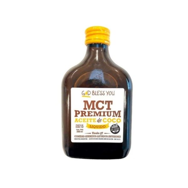 MCT Aceite de Coco PETACA 200 ml GOD BLESS YOU