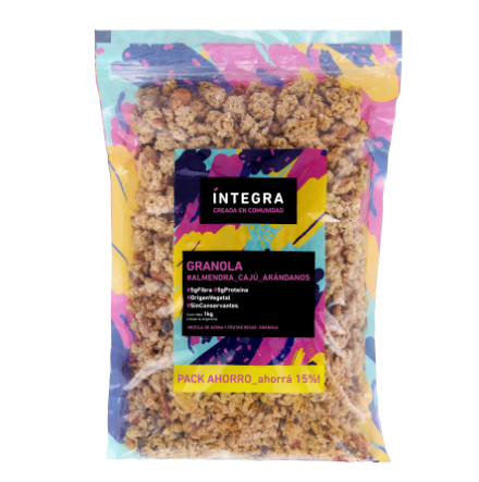 Granola de Almendras y Arandanos x 1kg INTEGRA