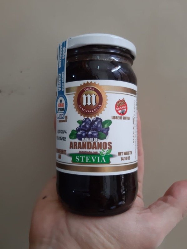 Mermelada de Arándanos sin TACC con Stevia 400 gr DOÑA MAGDALENA