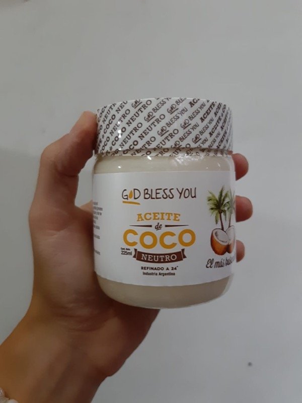 Aceite de Coco Neutro 225 ml God Bless You