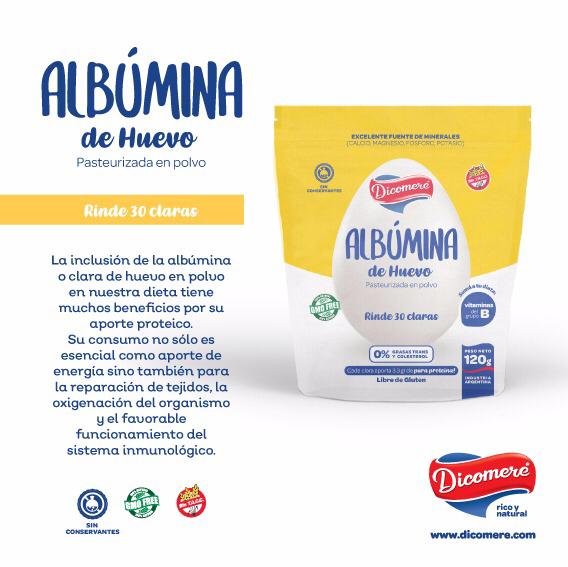 Albumina de Huevo Sin Tacc Dicomere x 120g
