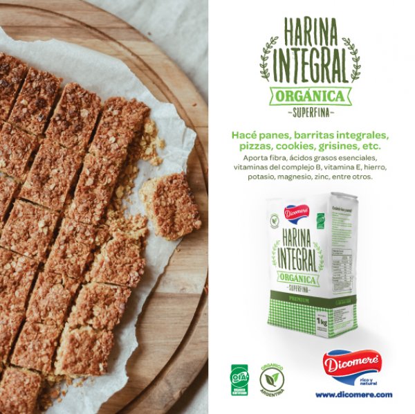 Harina de Trigo Integral Orgánica x 1K DICOMERE