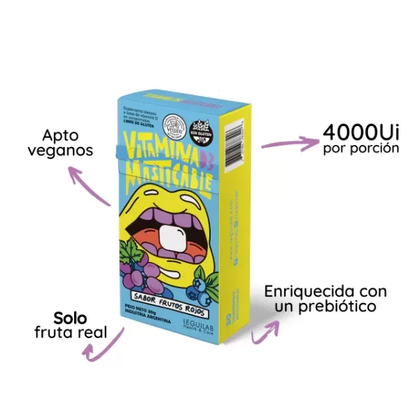 Vitamina D3 Masticable - Apto Veganos WAW FOOD