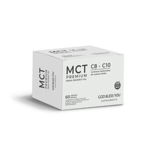 MCT Premium C8-C10 x 60 cápsulas SIN TACC GOD BLESS YOU