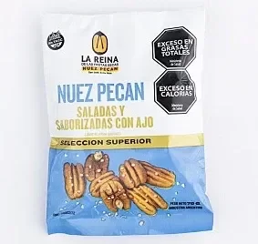 2x1 Nueces Pecan Saladas y Saborizadas con Ajo SIN TACC x 70g LA REINA