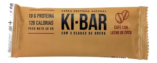 Barra proteica natural CAFE CON LECHE DE COCO KI-BAR