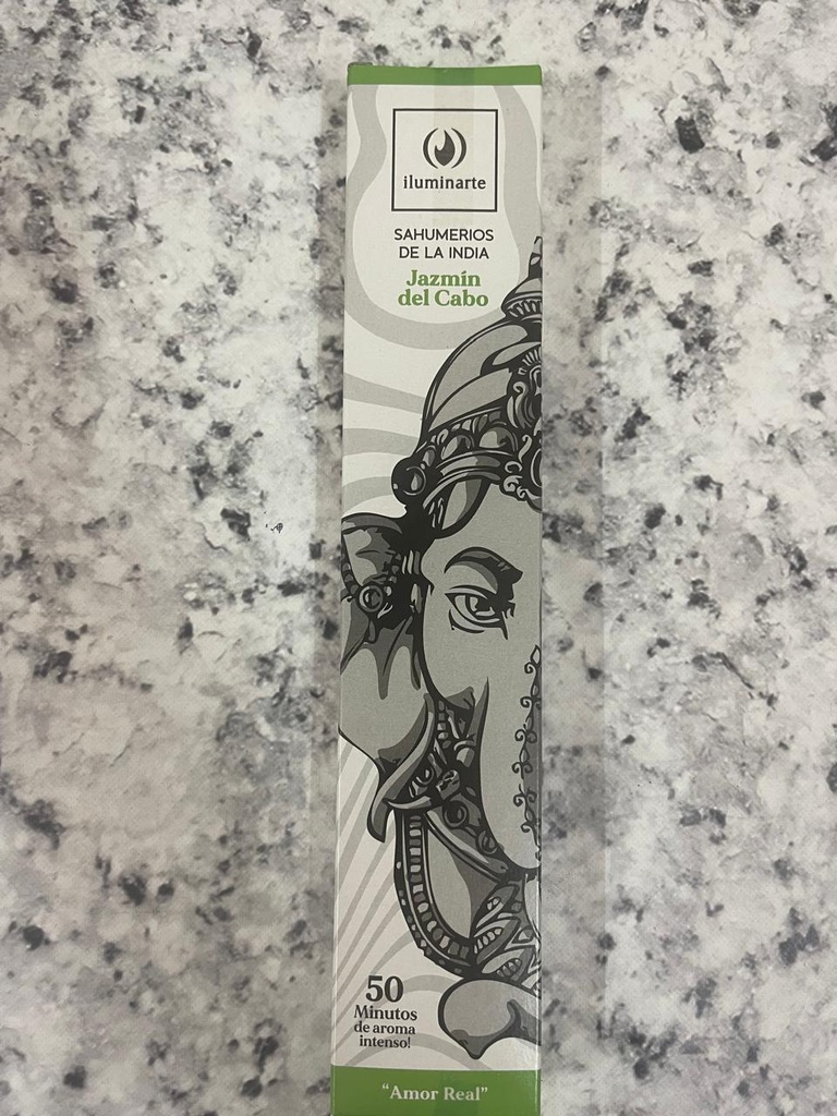 SAHUMERIO caja rectangular JAZMÍN DEL CABO x12 UNI ILUMINARTE