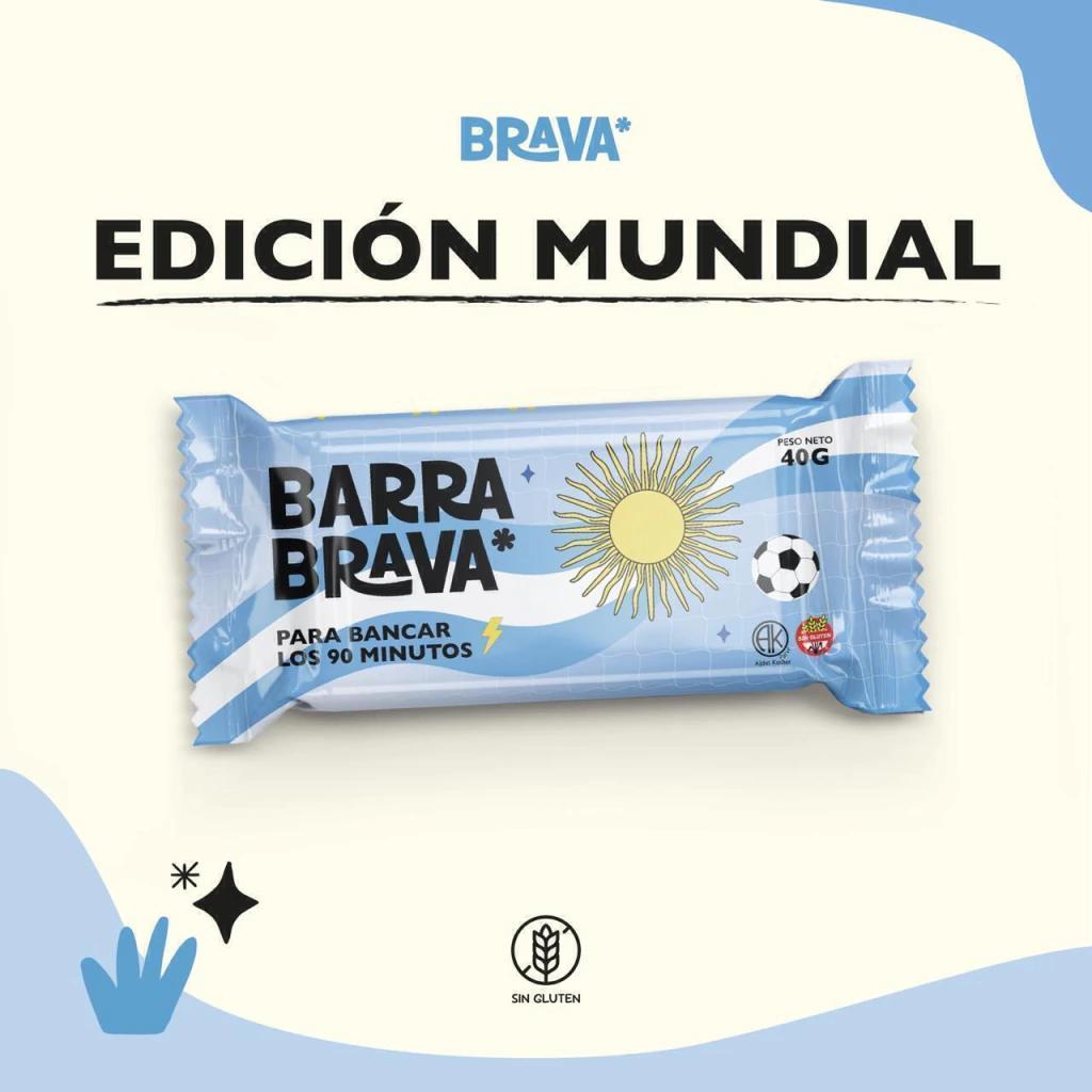 Barra MUNDIAL de Castañas de cajú y cacao x 6 uni BRAVA