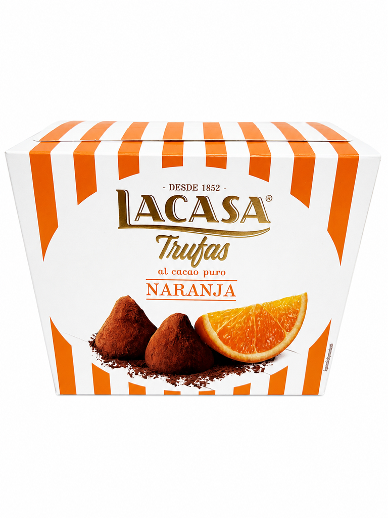 TRUFAS al cacao puro NARANJA SIN TACC x 200gr LACASA