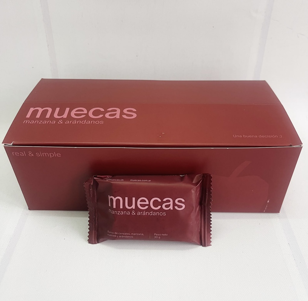 Mini barras MANZANA y ARÁNDANOS x 16u MUECAS