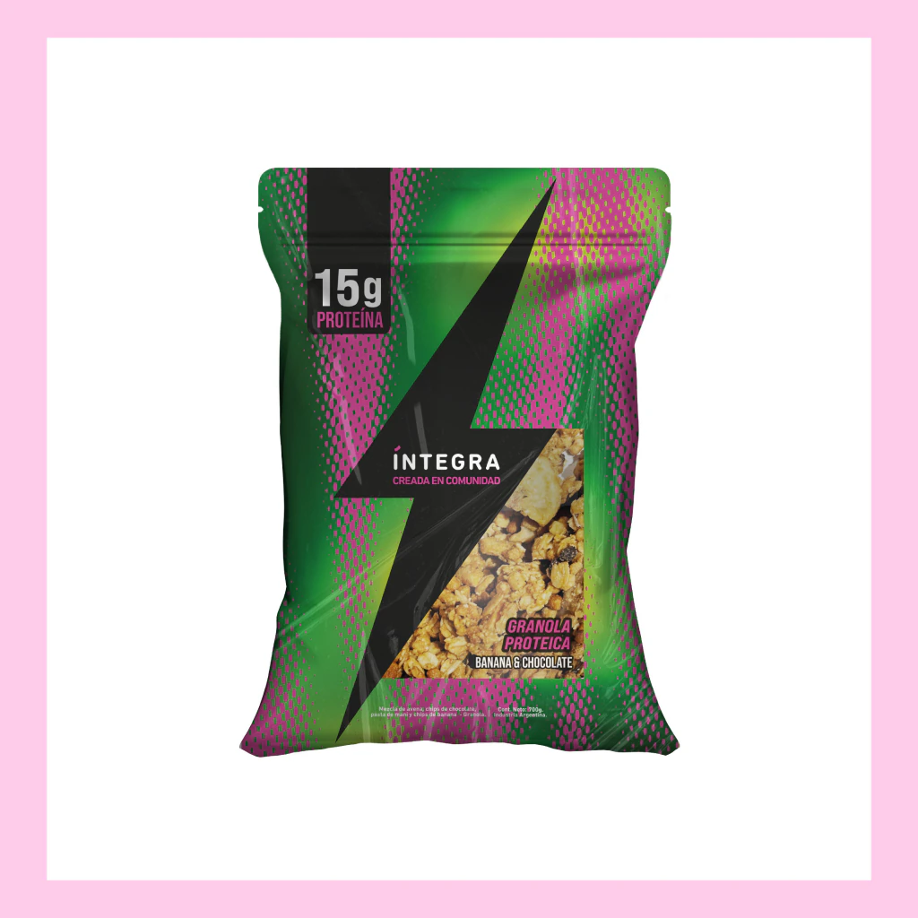GRANOLA PROTEICA BANANA CHOCOLATE x 700g INTEGRA