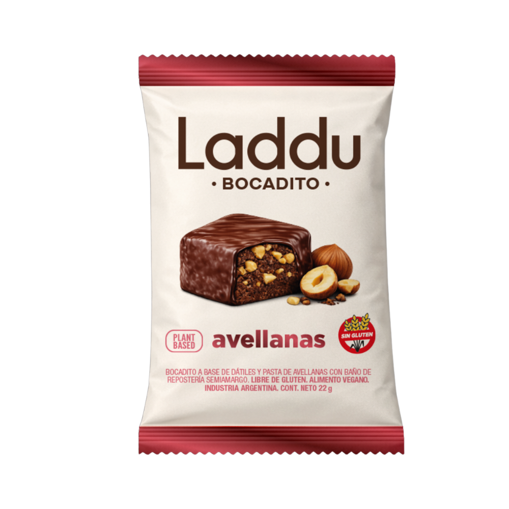 Laddu Bocadito Avellanas - Caja x 12 Unidades LADDUBAR