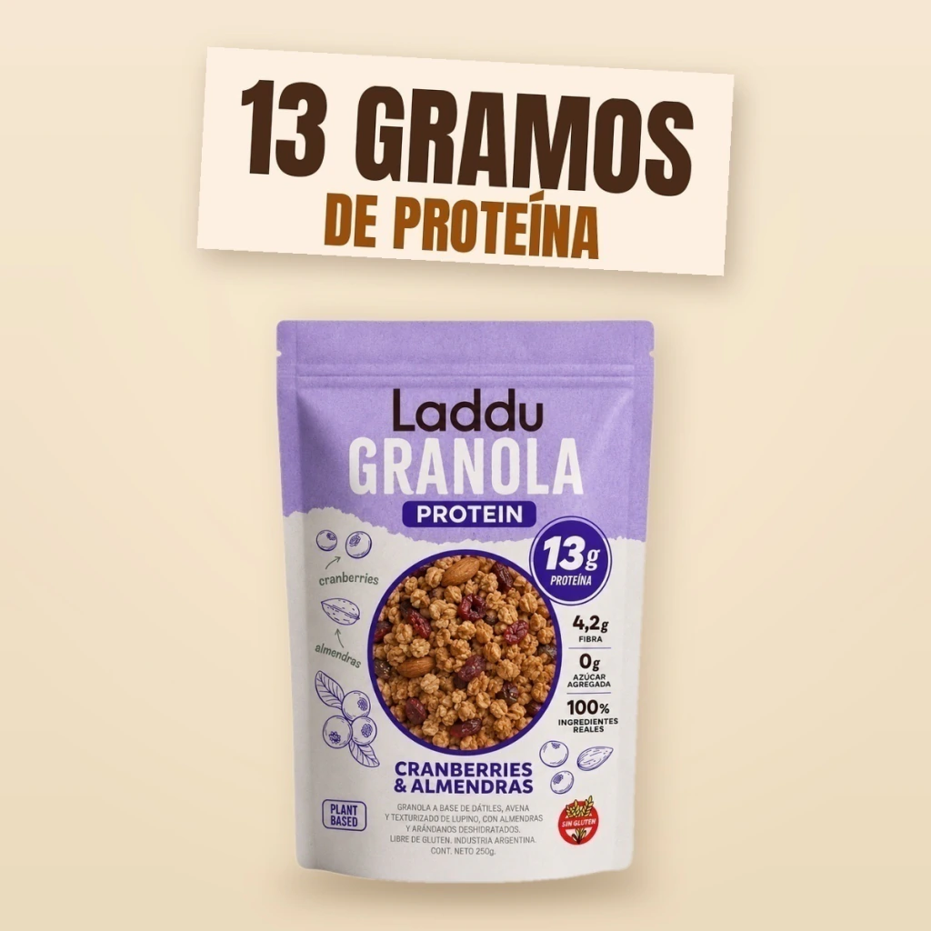 Granola Proteica Cranberries & Almendras 250 GR LADDUBAR
