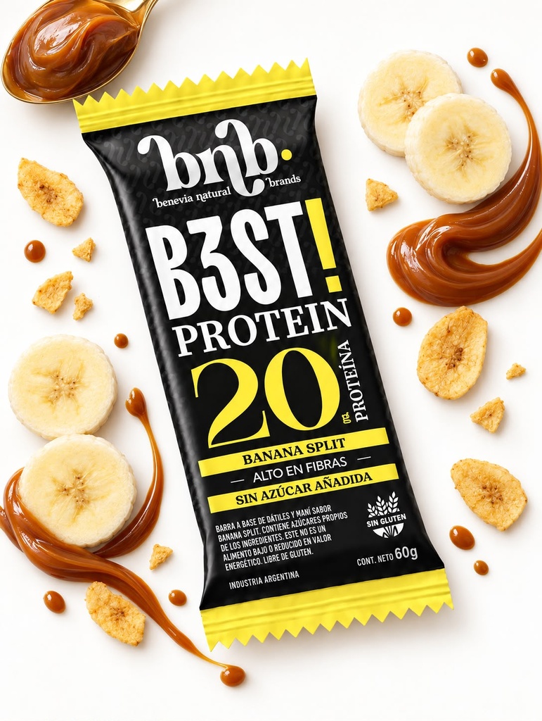 Barrita Proteica B3ST Banana Split x 10u BNB