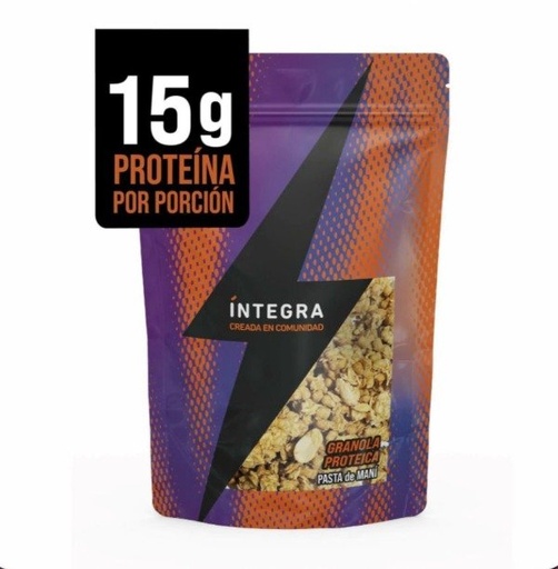 GRANOLA PROTEICA PASTA de MANÍ x 250g INTEGRA