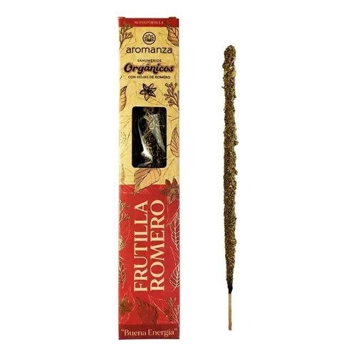 Sahumerios ORGÁNICOS FRUTILLA/ROMERO x 6 uni AROMANZA
