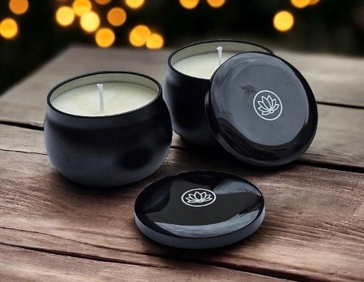 VELA lata negra AROMA VAINILLA AFRICANA x 120GR AROMANZA