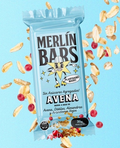 BARRA Avena y Dátiles SIN TACC 35 gr x 14 UNI - MERLIN FOODS
