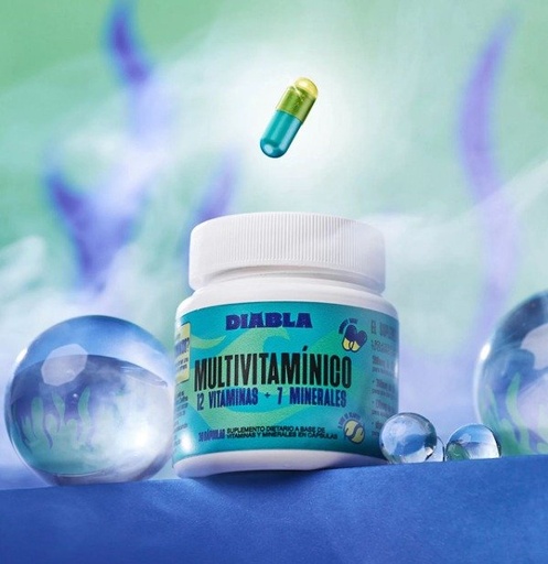 MULTIVITAMÍNICO x 30 cápsulas DIABLA