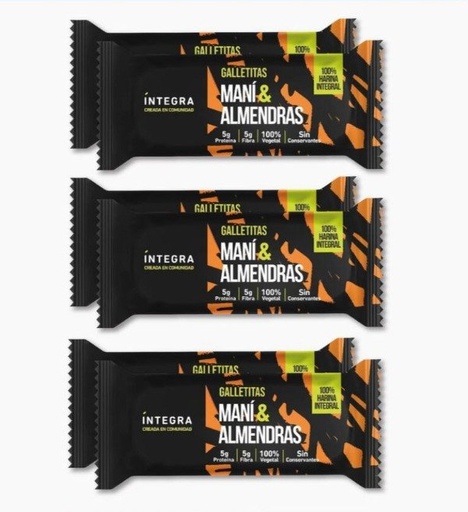 Galletitas Pocket MANÍ y ALMENDRAS x 72gr INTEGRA