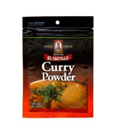 50% dto Vence 7/26 CURRY POWDER sobre x 25g EL CASTILLO