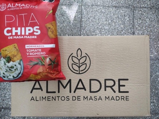 [ALMAD21335602] CAJA PITA CHIPS PROMO 11+1 TOMATE Y ROMERO ALMADRE
