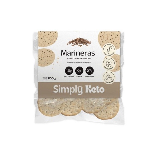 [SIMPL21185550] MARINERAS KETO con semillas x 100g SIMPLY KETO