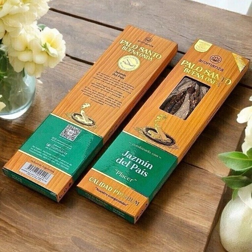 [AROMA21163969] Sahumerio PALO SANTO Buena Onda PALO SANTO/JAZMIN DEL PÁIS x 8 uni AROMANZA